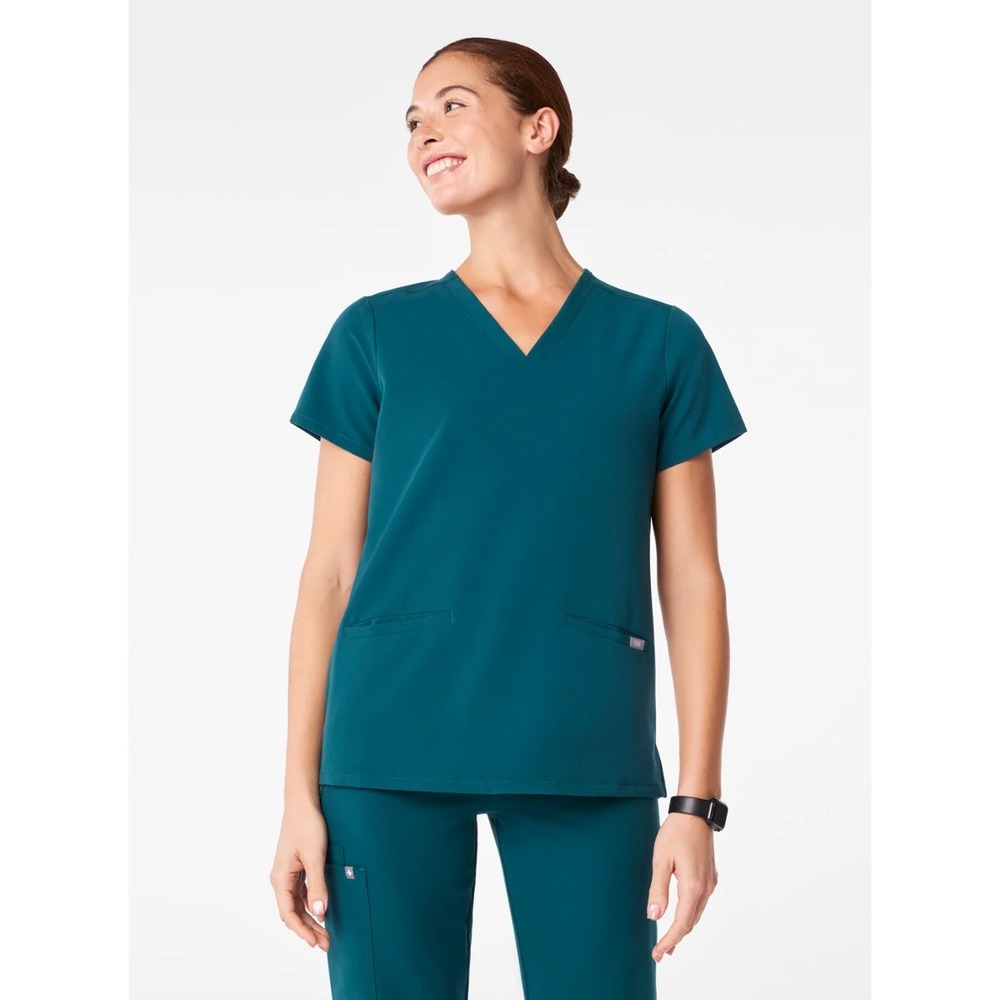 Figs Technical Collection Scrub Set Casma Top & Zamora Joggers Blue Sz XS